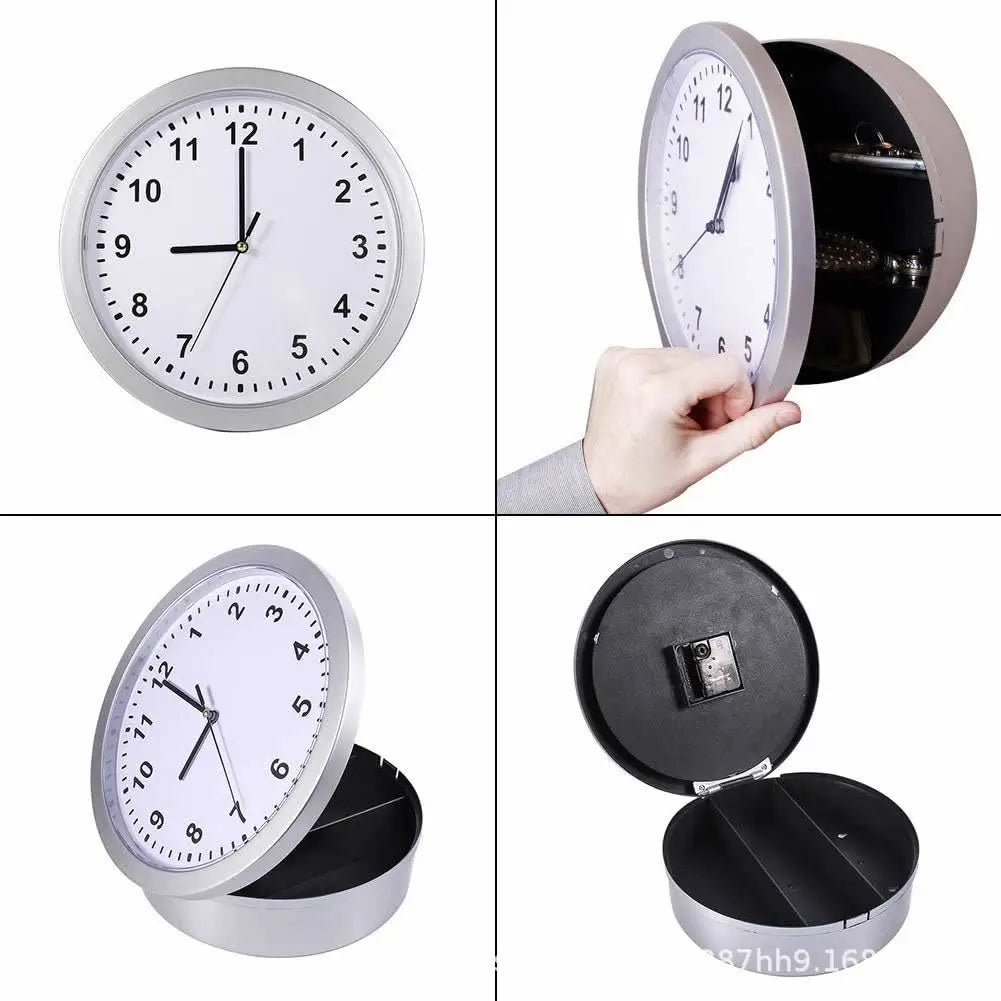 Creative Wall Clock Hidden Safe Box Sight Secret Compartment Hide Cash Jewelry Keys Valueables For Home Office Decoration Safe