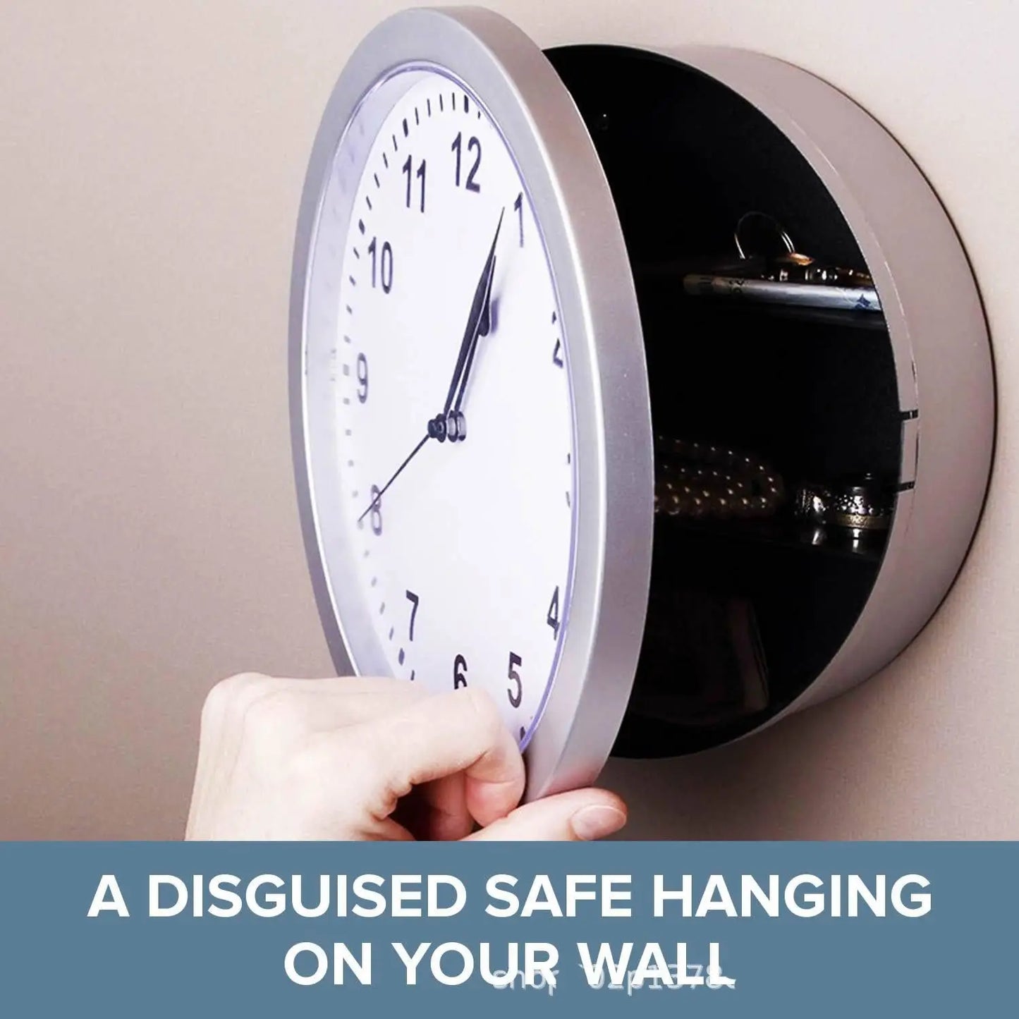 Creative Wall Clock Hidden Safe Box Sight Secret Compartment Hide Cash Jewelry Keys Valueables For Home Office Decoration Safe