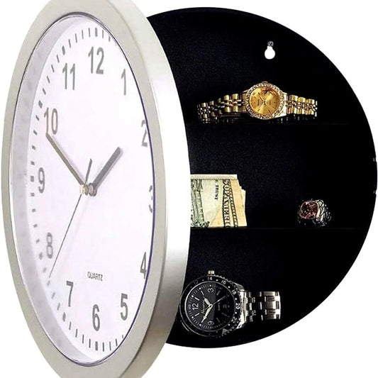 Creative Wall Clock Hidden Safe Box Sight Secret Compartment Hide Cash Jewelry Keys Valueables For Home Office Decoration Safe